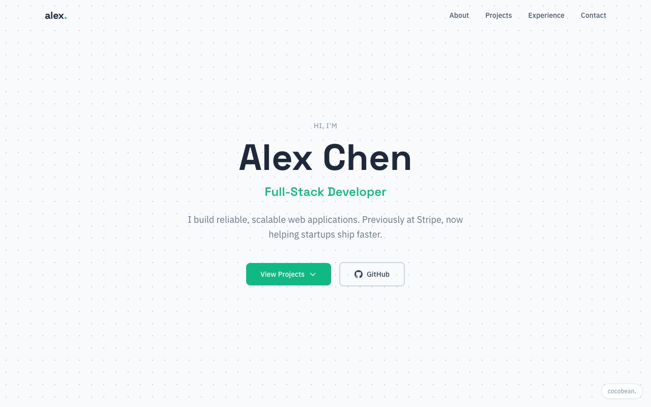 Dev Portfolio screenshot