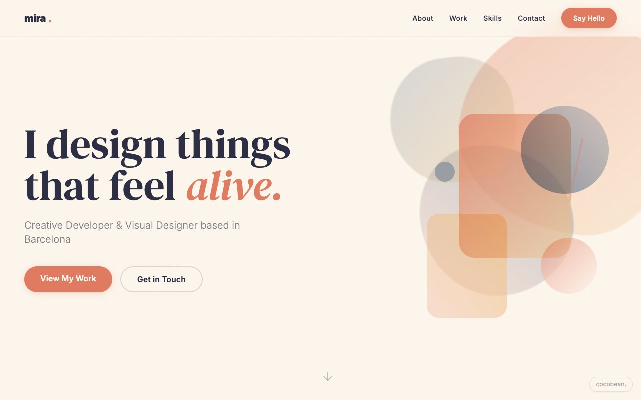 Creative Portfolio screenshot